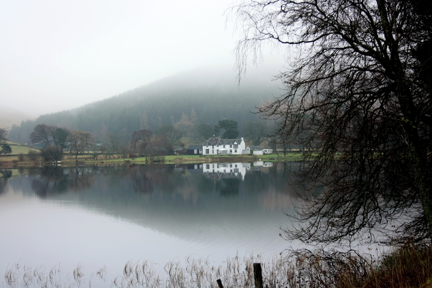 Loch Lomond, Scotland’s largest freshwater loch, surrounded by lush green mountains